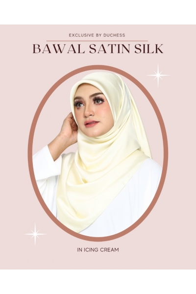 BAWAL SATIN SILK - ICING CREAM